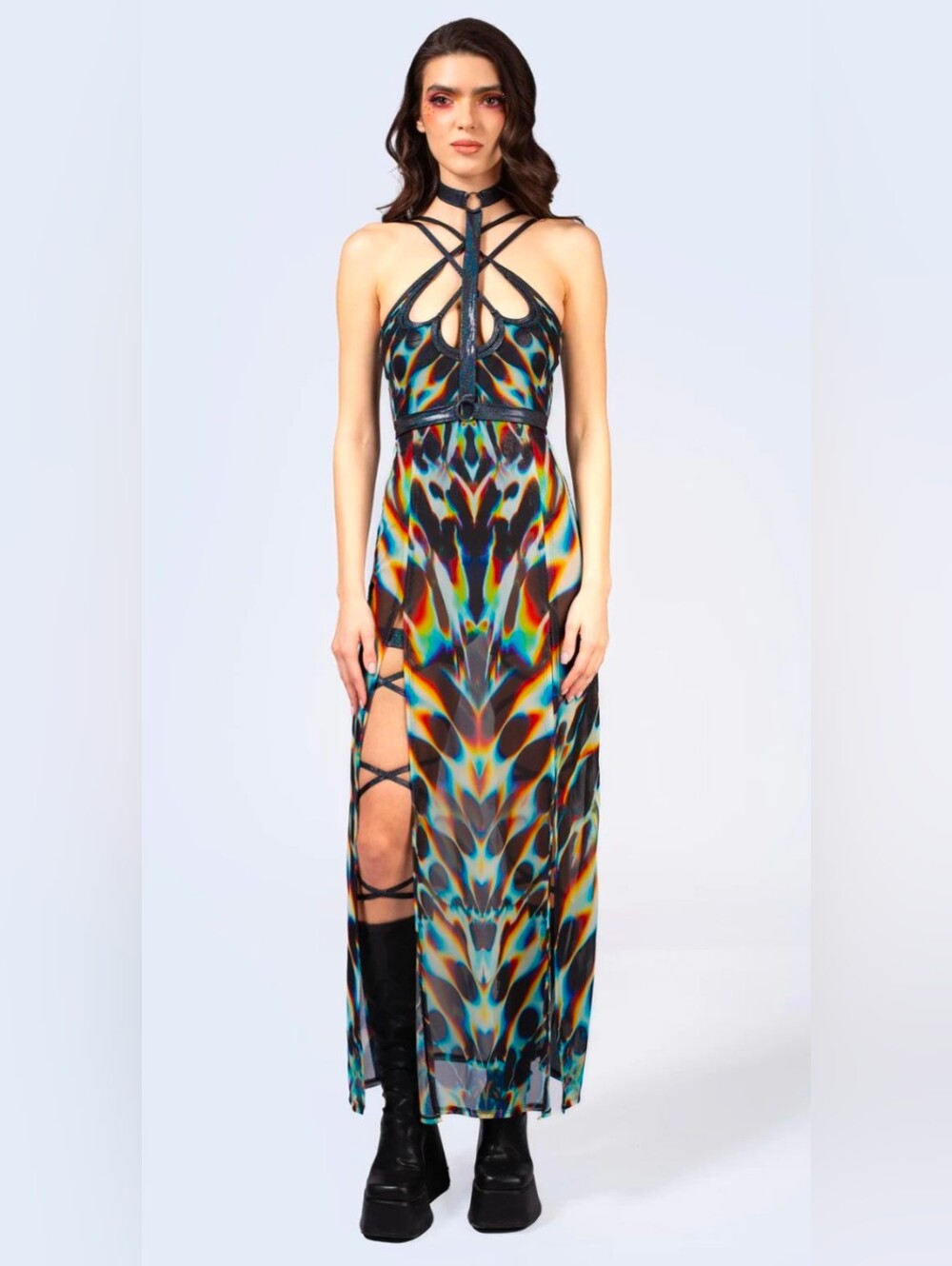 Badinka Human Design Maxi Dress EDC Festival Rave